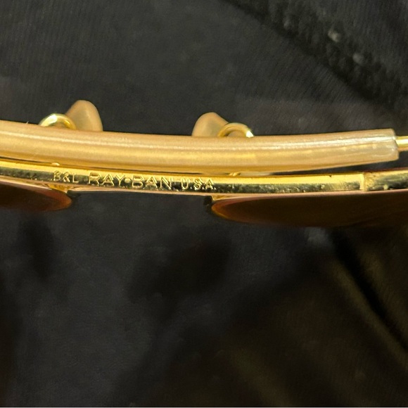 Ray-Ban Gold Aviator Sunglasses with Yellow Lenses - Picture 10 of 10